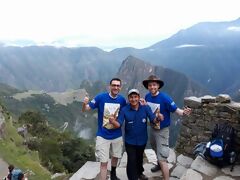Arrivo del gruppo di escursionisti a Machu Picchu